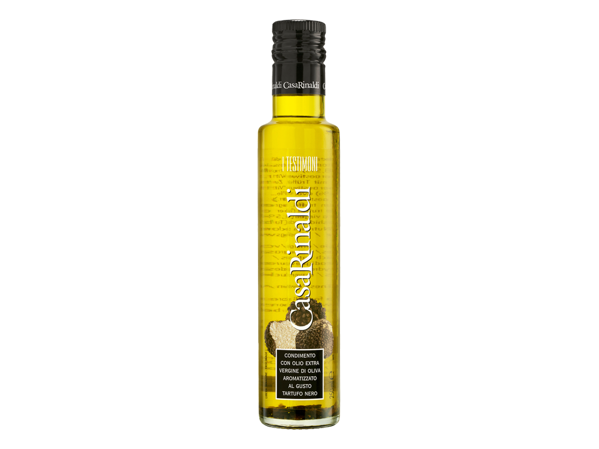 Casa Rinaldi Black Truffle Flavored Extra Virgin Olive Oil – 250 ml Bottle