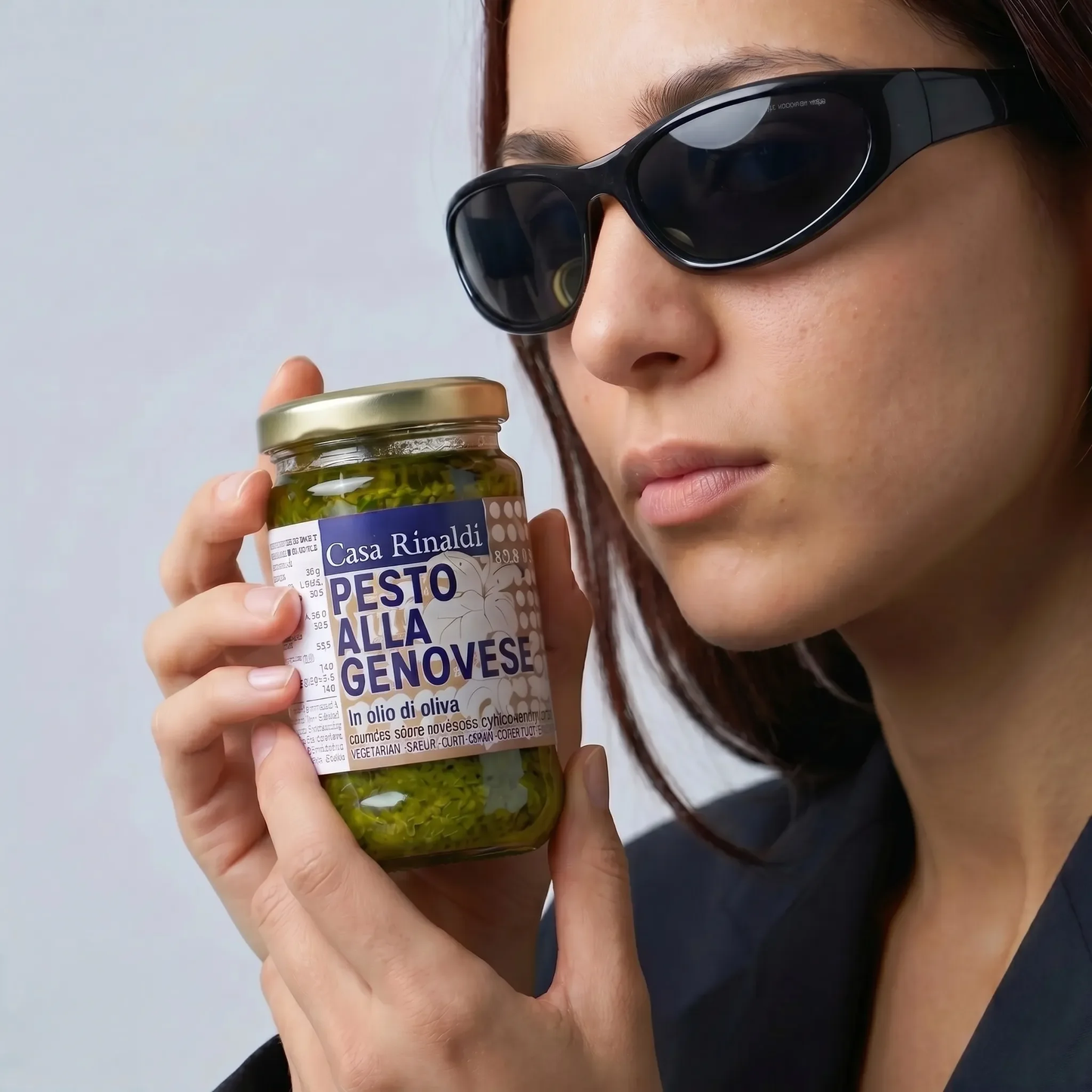 Casa Rinaldi Genovese Pesto Sauce in Olive Oil – Authentic Italian Basil – 6.3 oz Jar