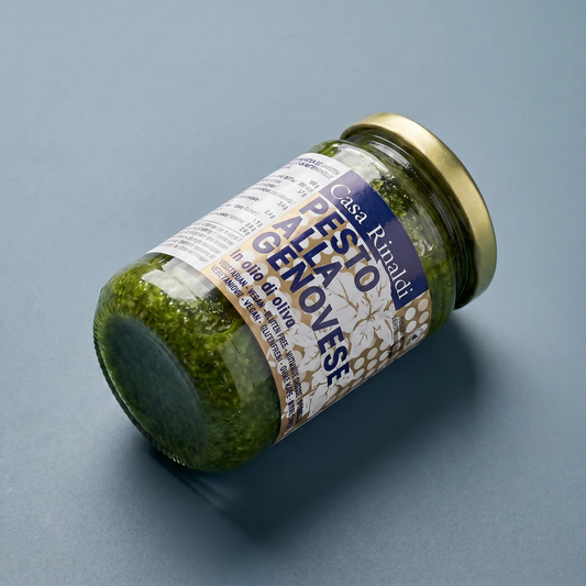 Casa Rinaldi Genovese Pesto Sauce in Olive Oil – Authentic Italian Basil – 6.3 oz Jar