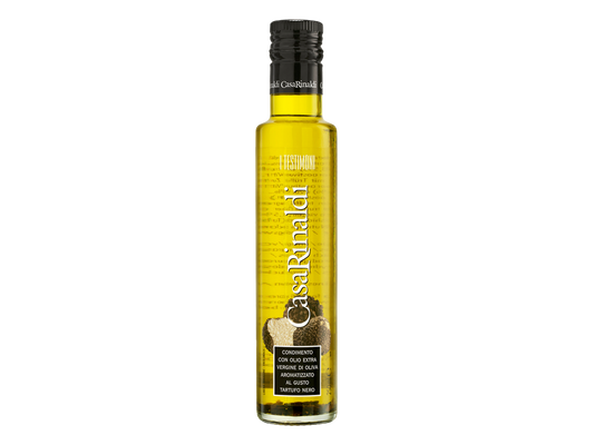 Casa Rinaldi Black Truffle Flavored Extra Virgin Olive Oil – 250 ml Bottle